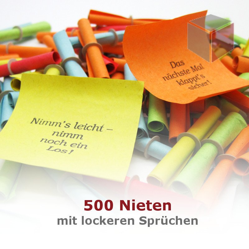 Röllchenlose bunt Nieten (500 Stk) hier bestellen, 14,10