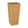 1000 Popcorn-Boxen Pappe "pure" eckig 1300 ml 19,7 cm x 7 cm x 7 cm braun klein