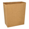 500 Popcorn-Boxen Pappe "pure" eckig 2400 ml 19,2 cm x 15,8 cm x 8 cm braun groß