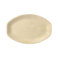 60 Tabletts, Palmblatt "pure" oval 3 cm x 29 cm x 21 cm natur