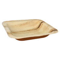 100 Siegelschalen Palmblatt "pure" eckig 900 ml 4 cm x 25 cm x 26 cm ungeteilt