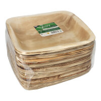 100 Siegelschalen Palmblatt "pure" eckig 900 ml 4 cm x 25 cm x 26 cm ungeteilt