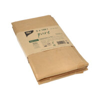 30 Kompostsäcke aus Papier "pure" 120 l 95 cm x 70 cm x 25 cm braun , 2-lagig