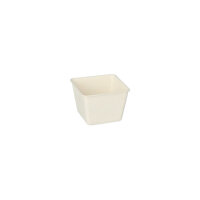 500 Fingerfood - Schalen, Zuckerrohr "pure" eckig 50 ml 3,8 cm x 4,6 cm x 4,6 cm weiss