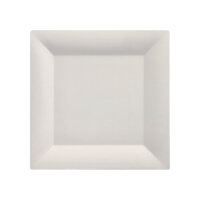 250 Fingerfood - Teller, Zuckerrohr "pure" eckig 1,5 cm x 20,3 cm x 20,3 cm weiss