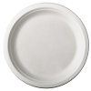 100 Teller, Zuckerrohr "pure" ungeteilt Ø 26 cm · 2 cm weiss