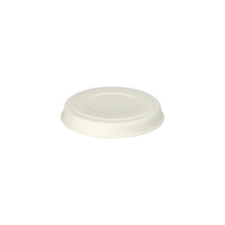 500 Deckel für Dressingschalen Zuckerrohr "pure" rund Ø 7,5 cm weiss