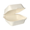 500 Hamburger-Boxen, Zuckerrohr "pure" 8 cm x 14 cm x 15 cm weiss