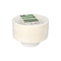 500 Schalen, Zuckerrohr "pure" 380 ml Ø 15,5 cm · 4,6 cm weiss