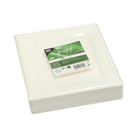 500 Teller, Zuckerrohr "pure" eckig 20 cm x 20...