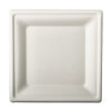 144 Teller, Zuckerrohr "pure" eckig 20 cm x 20 cm weiss