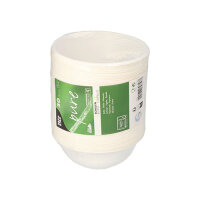 500 Schalen, Zuckerrohr "pure" 200 ml Ø 11,2 cm · 4,2 cm weiss