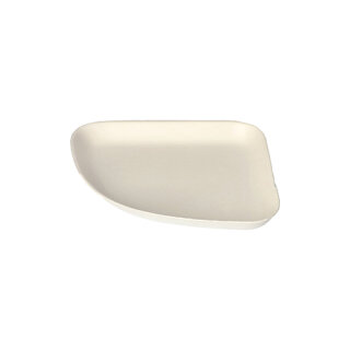 192 Teller 1/4, Zuckerrohr "pure" 1,3 cm x 13 cm x 13 cm weiss "Belle Vie, Ligne Carrée"
