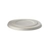400 Deckel für Suppenbecher, Zuckerrohr "pure" Ø 14 cm weiss