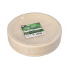 500 Teller, Zuckerrohr "pure" ungeteilt Ø 23 cm · 2 cm natur