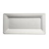 500 Teller, Zuckerrohr "pure" eckig 13 cm x 26 cm weiss