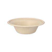 500 Schalen, Zuckerrohr "pure" 380 ml Ø 15,5 cm · 4,6 cm natur