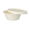100 Schalen, Zuckerrohr "pure" 750 ml Ø 17 cm · 6,5 cm weiss