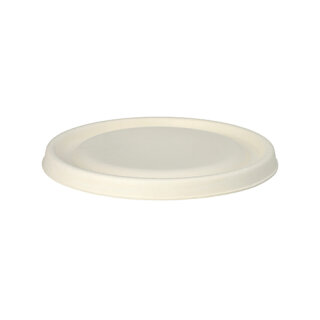 100 Deckel für Schalen Zuckerrohr "pure" Ø 17 cm · 1,2 cm weiss