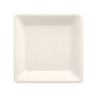 500 Teller, Zuckerrohr "pure" eckig 15,5 cm x 15,5 cm weiss