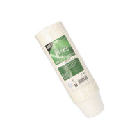 500 Schalen, Zuckerrohr "pure" 100 ml Ø 7,5 cm · 5,3 cm weiss
