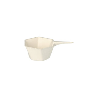 500 Fingerfood - Schalen Zuckerrohr "pure" 25 ml 3 cm x 9,5 cm x 6,3 cm weiss "Hexagon"