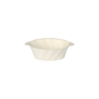 500 Fingerfood - Schalen Zuckerrohr "pure" 40 ml 3 cm x 9,5 cm x 6 cm weiss "Wave"