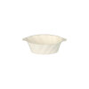 500 Fingerfood - Schalen Zuckerrohr "pure" 40 ml 3 cm x 9,5 cm x 6 cm weiss "Wave"