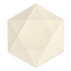 250 Teller Zuckerrohr "pure" 6-eckig 2,5 cm x 26 cm x 23 cm weiss "Diamond"