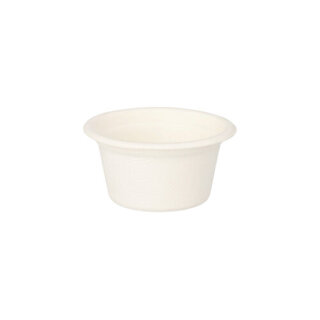 240 Dressingschalen, Zuckerrohr "pure" 60 ml Ø 6 cm · 3 cm weiss