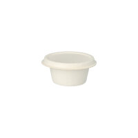 500 Deckel für Dressingschalen Zuckerrohr "pure" Ø 6 cm weiss