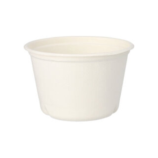 500 Suppenbecher, Zuckerrohr "pure" 600 ml Ø 14 cm · 9 cm weiss