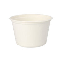 500 Suppenbecher, Zuckerrohr "pure" 600 ml Ø 14 cm · 9 cm weiss