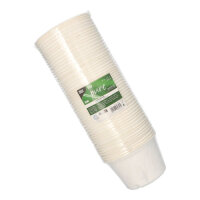 500 Suppenbecher, Zuckerrohr "pure" 600 ml Ø 14 cm · 9 cm weiss