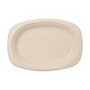 500 Teller, Zuckerrohr "pure" oval 23 cm x 16 cm x 2 cm natur