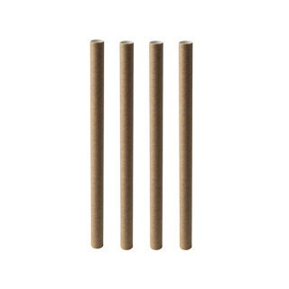 1200 Bubble Tea Halme Papier "pure" Ø 12 mm · 20 cm braun