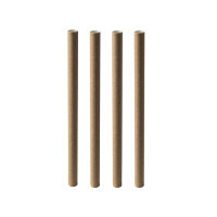 1200 Bubble Tea Halme Papier "pure" Ø 12 mm · 20 cm braun