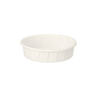 5000 Dressingbecher, Papier "pure" 25 ml Ø 6 cm · 1,5 cm weiss