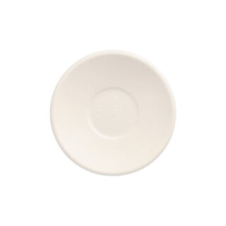 600 Teller Zuckerrohr "pure" rund Ø 9 cm · 1,3 cm weiss "Cella"