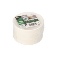 600 Teller Zuckerrohr "pure" rund Ø 9 cm · 1,3 cm weiss "Cella"