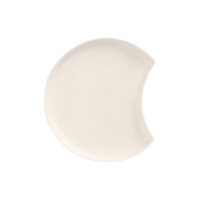 1200 Teller Zuckerrohr "pure" Halbmond Ø 9 cm · 1 cm weiss "Cella"