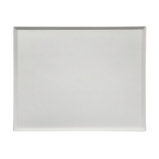 50 Servierplatten, Zuckerrohr "pure" eckig 32,5 cm x 26,5 cm x 1 cm weiss "Cella"