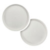 288 Teller Zuckerrohr "pure" rund Ø 12 cm · 1 cm weiss "Cella" : Set