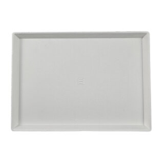 200 Teller Zuckerrohr "pure" eckig 17,5 cm x 12,5 cm x 1 cm weiss "Cella"