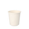 500 Trinkbecher Zuckerrohr "pure" 0,1 l Ø 6,3 cm · 6,5 cm weiss für Heißgetränke