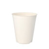 500 Trinkbecher Zuckerrohr "pure" 0,3 l Ø 9 cm · 10 cm weiss für Heißgetränke
