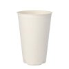 500 Trinkbecher Zuckerrohr "pure" 0,4 l Ø 9 cm · 13 cm weiss für Heißgetränke