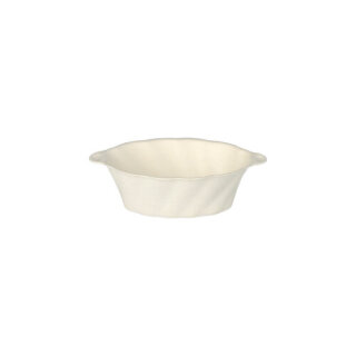 144 Fingerfood - Schalen Zuckerrohr "pure" 40 ml 3 cm x 9,5 cm x 6 cm weiss "Wave"