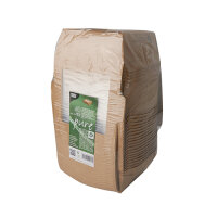 120 Feinkostboxen Pappe "pure" eckig 650 ml 4,5 cm x 12 cm x 12 cm braun "100% Fair"