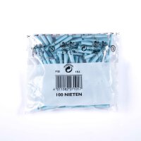 Farblotterie Blau - 100 Nieten